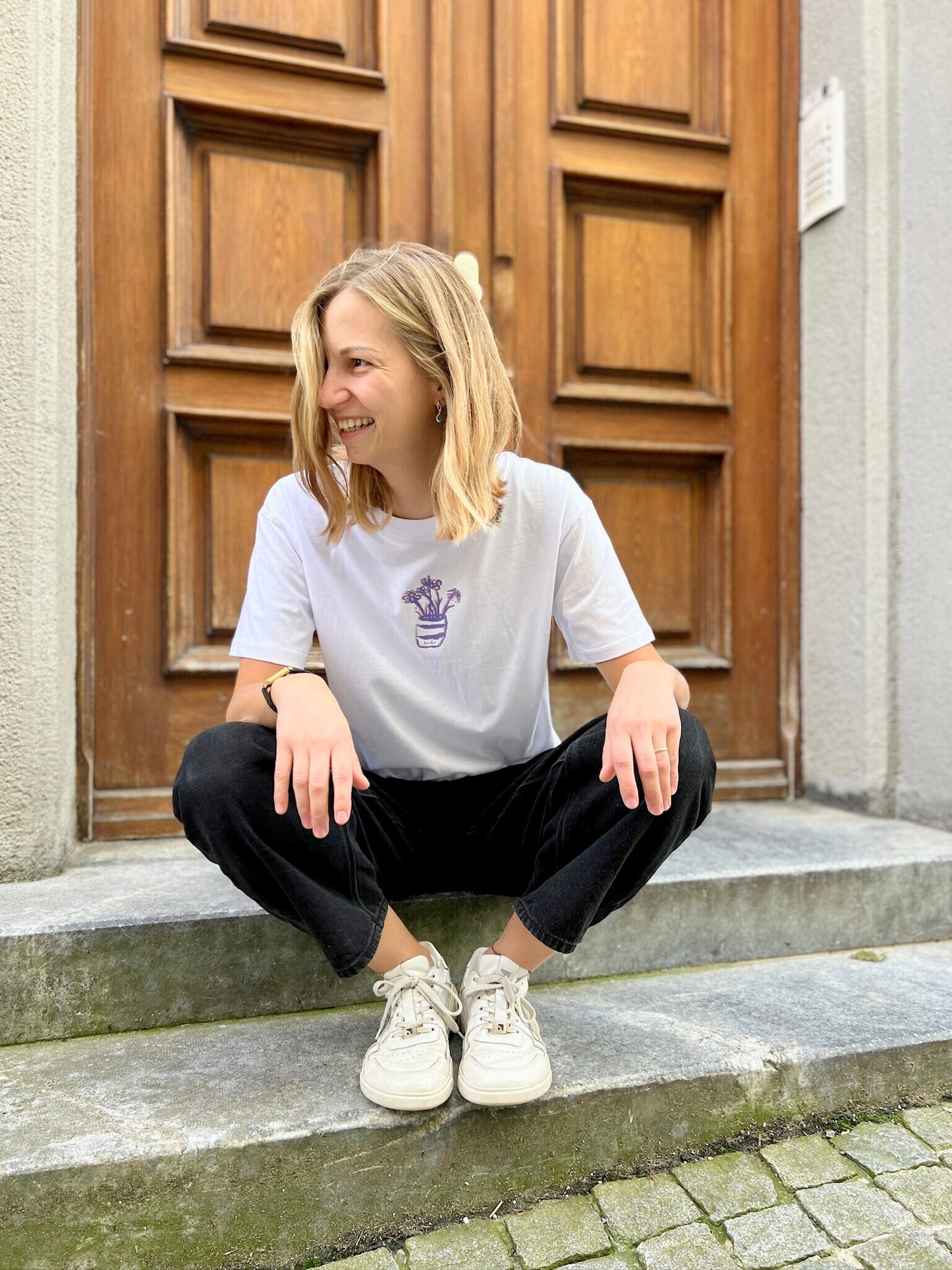 T-Shirt „Bloom“ Frauen in weiß