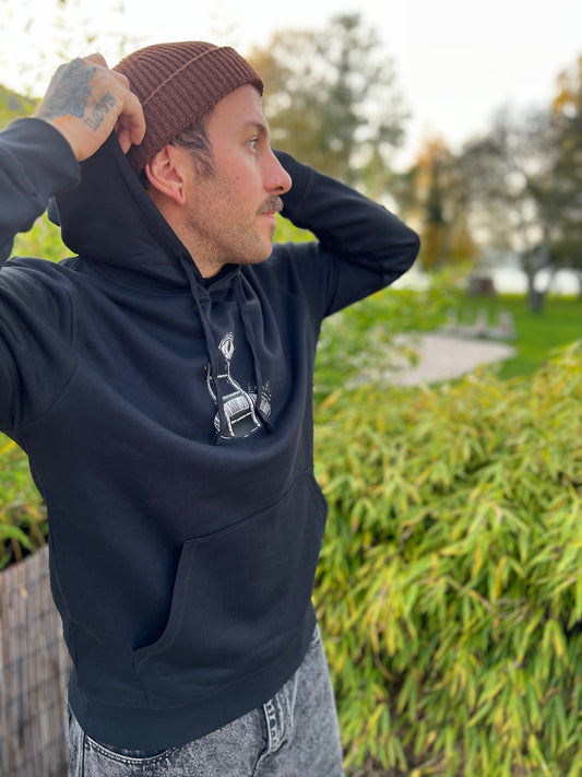 Hoodie Unisex in schwarz "Better watch out"