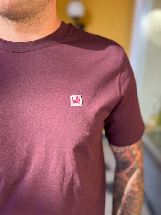 T-Shirt Classic Konfus Unisex Farbe Brombeere