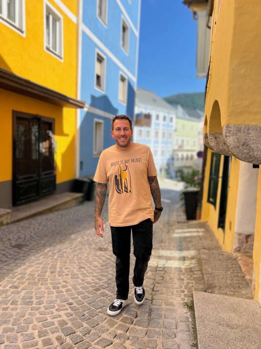 Heavy Organic Cotton Shirt Unisex in Lattebraun