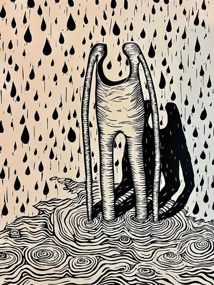 Bild "Bender" Linolschnitt 45x53cm