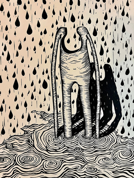 Bild "Bender" Linolschnitt 45x53cm