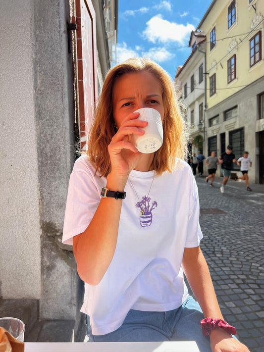 T-Shirt „Bloom“ Frauen in weiß