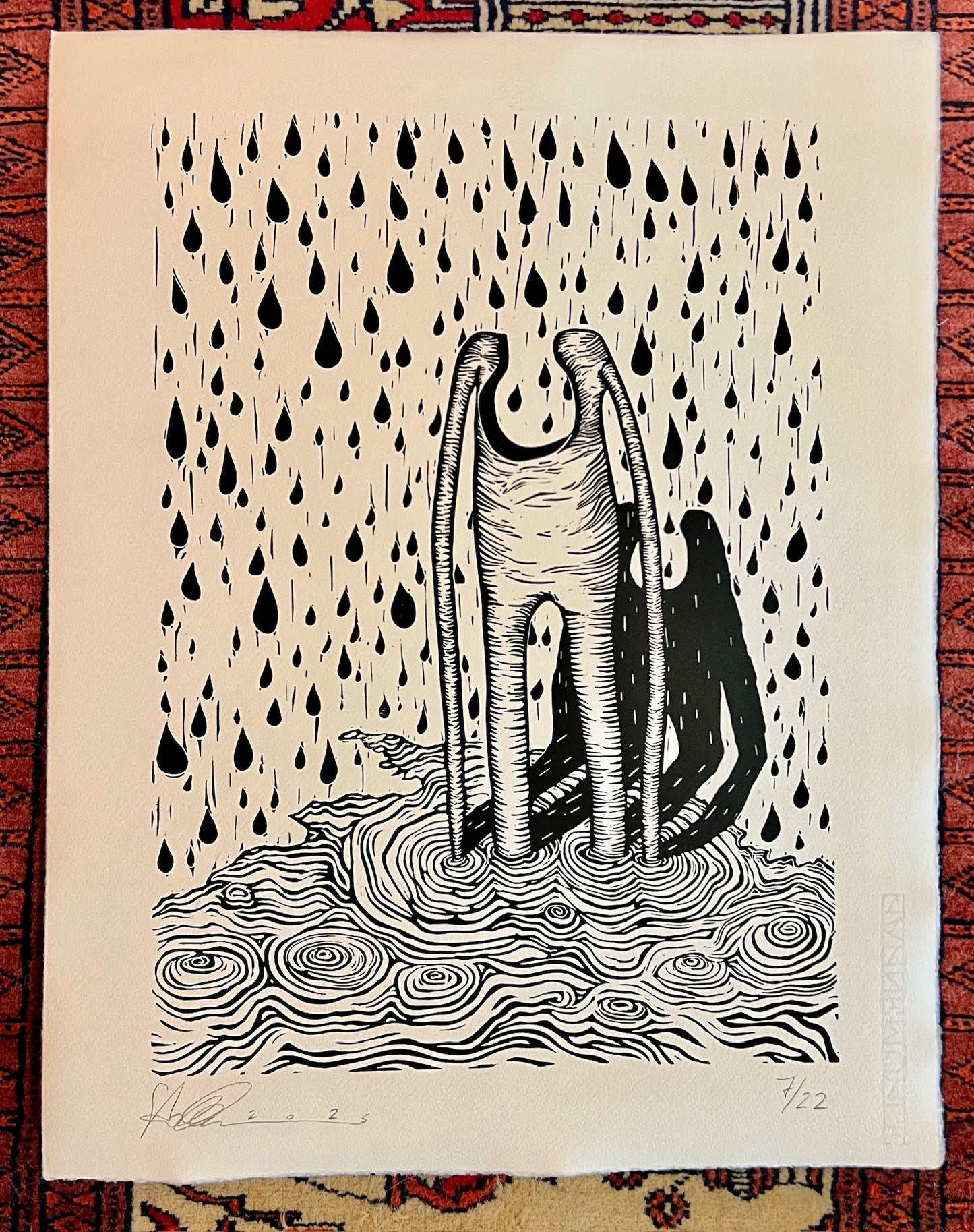 Bild "Bender" Linolschnitt 45x53cm