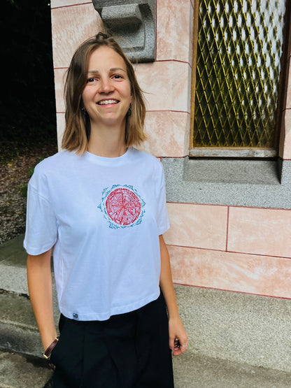 Frauen T-Shirt "Concrete Jungle“ in weiß