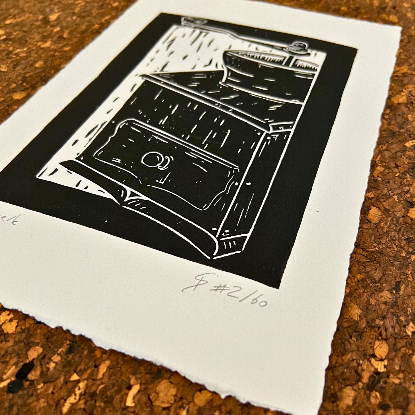 Bild "Mahlwerk" Linolschnitt 29.5 x 19.2 cm