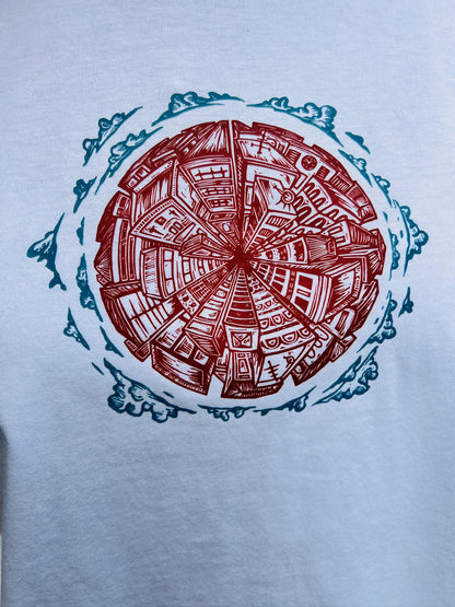 Frauen T-Shirt "Concrete Jungle“ in weiß