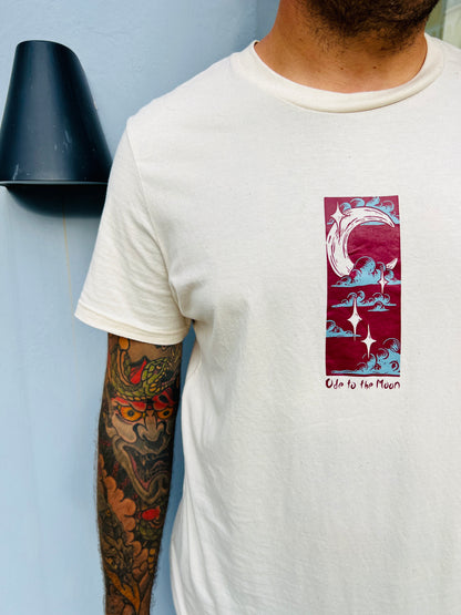 T-Shirt "Ode To The Moon" Unisex naturweiß