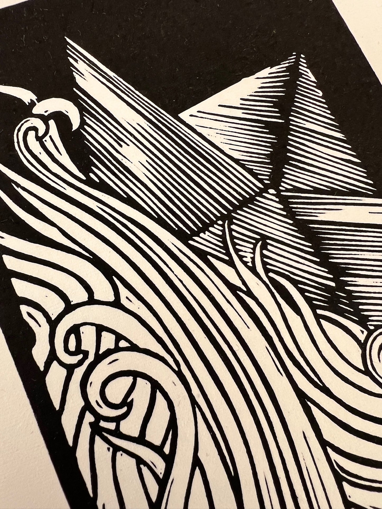 Bild "Kawenzmann" Linolschnitt A5