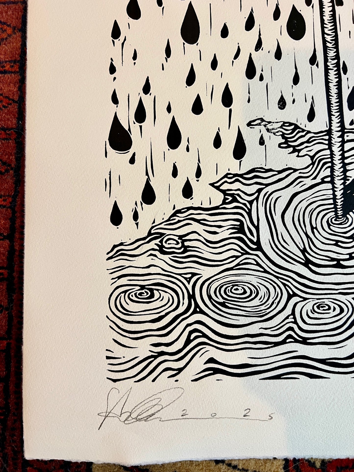 Bild "Bender" Linolschnitt 45x53cm