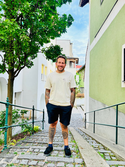 Unisex Coffee T-Shirt "Schwarzes Gold" in naturweiß