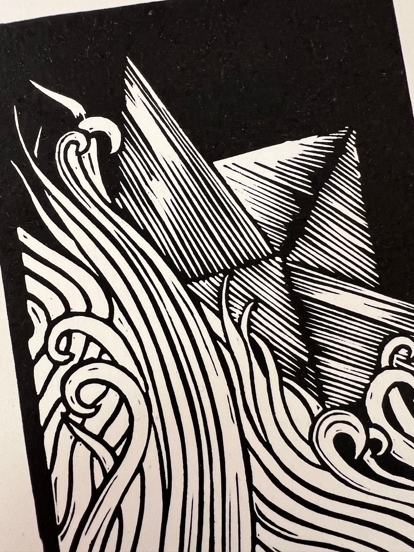 Bild "Kawenzmann" Linolschnitt A5