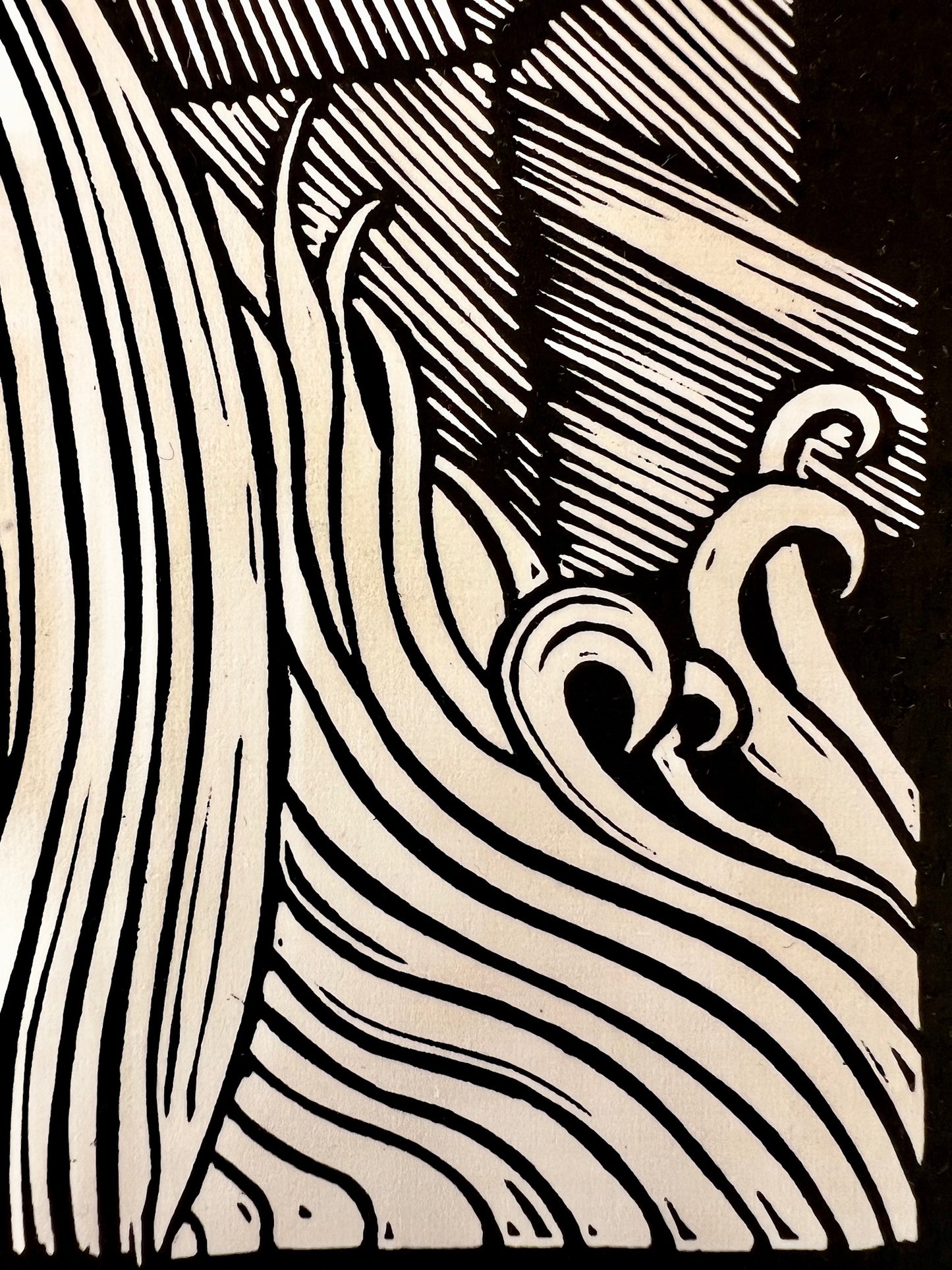 Bild "Kawenzmann" Linolschnitt A5