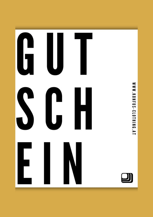 Geschenkgutschein - konfus clothing